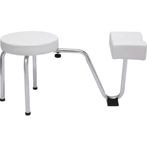 Repose-pieds de pédicure - Repose-pieds réglable en PVC - Pour Nail Tech Spa Beauty Salon Studio Equipment Supplies Blanc (1/5)