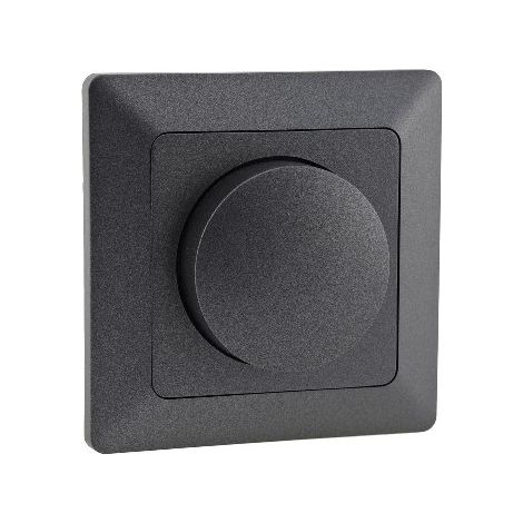 MILOS Dimmer für dimmbare Leuchtmittel 3-60W Anthrazit (1/4)