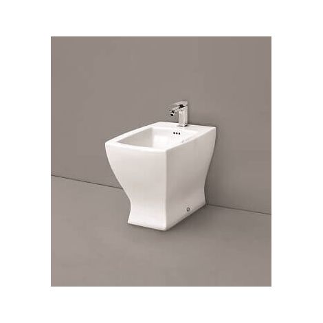 Bidet Jazz filomuro cm. 54x36 bianco lucido con fissaggio incluso (1/5)