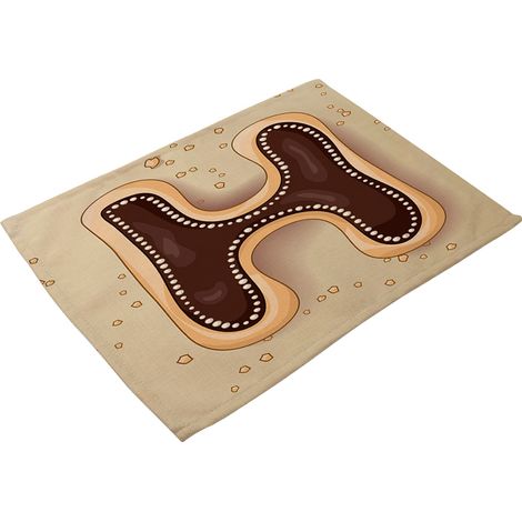 Nappe De Table En Coton Et Lin - Isolation Thermique Et Résistance À L'usure - Pour Salle À Manger Et Cuisine - Lot De 8