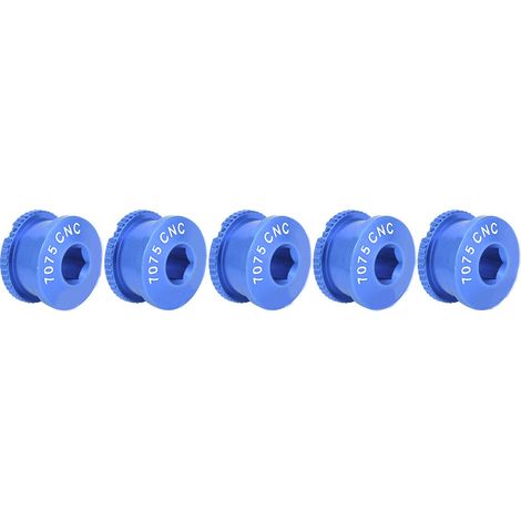 Vis de plateau de chaîne pour vélos de route, pièces boulons et écrous pour plaque dentaire simple bleue (1/5)