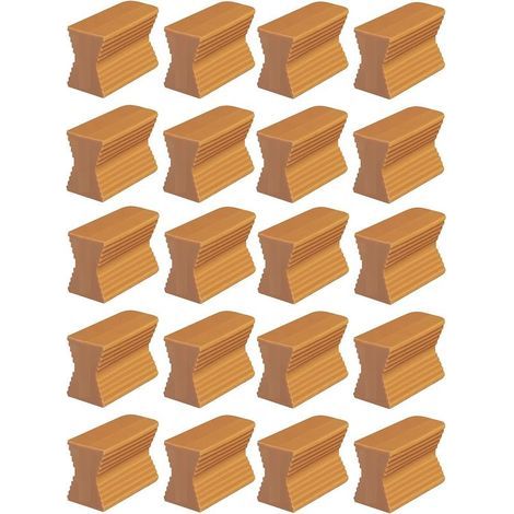 20x Ferrure d'assemblage universelle pour meubles socles plinthes huisseries en plastique marron Finition Fenêtre Queue d'aronde Pratique, longueur 15,8mm (1/5)