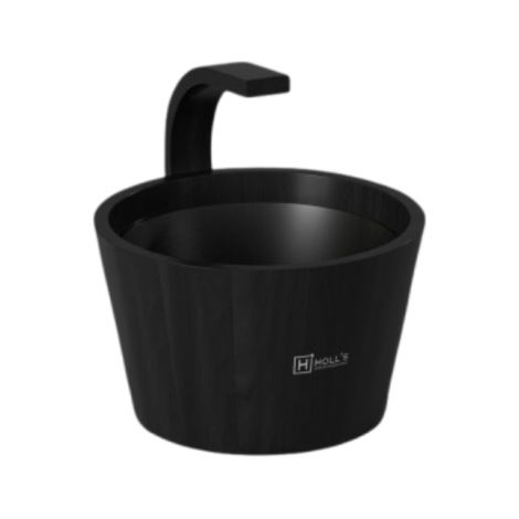 Seau en cèdre noir Holl's pour sauna - Collection Onyxia