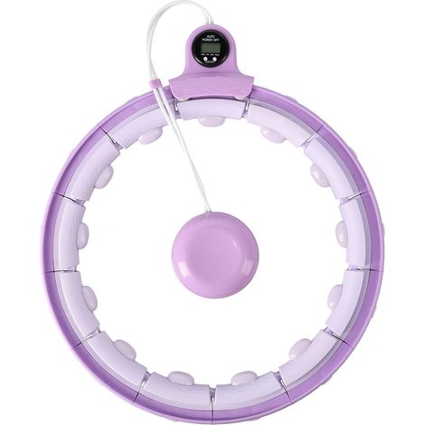 FH02 HULA HOP VIOLA CON PESI + CONTATORE