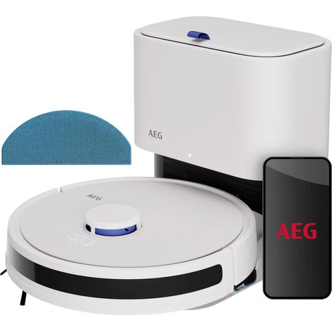 Robot aspirateur avec Fonction de Balayage, WiFi, Navigation LiDAR, Station de vidange Automatique, Puissance d'aspiration 4000 Pa, Batterie 14,4 V, jusqu'à 175 Min d'autonomie, jusqu'à 140 m² (1/5)
