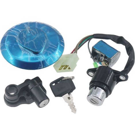 Convient aux motos telles que Jialing, Honda Prince CM125, Honda King CBT125, verrou d'allumage CBT et verrou de bouchon de réservoir de carburant. (1/5)