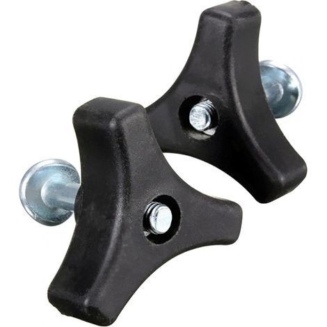 Poignée de Bouton Triangulaire, poignée Universelle de Tondeuse à Gazon, écrou Papillon et Boulon, pièce d'équipement électrique Outils de Jardin pour Tondeuse à Gazon (2 Ensembles) (1/2)