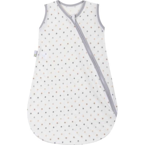 Gigoteuse bébé été coton bio Mini stars 6-24 mois - Blanc - P'tit Basile