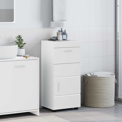 vidaXL Bathroom Cabinet Set TULUM White 37 x 31.5 x 82 cm (1/5)