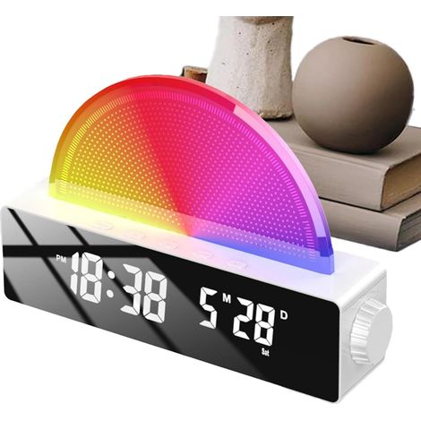 Simulateurs D'Aube Simulation Réveil Lumineux Multicolore Lumière (1/5)