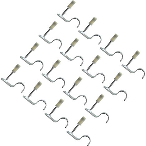 Cloueur de plafond 100 pièces, clous intégrés silencieux pour décoration bois, clips de tuyau 16 mm, clous anti-incendie mini, fixation murale 25 mm, kit de montage plafonnier (1/5)