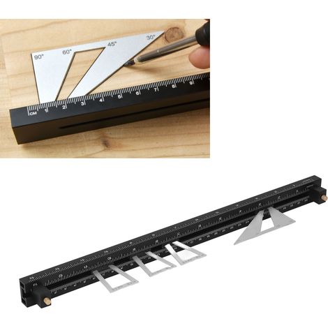 Calibre de traçage à queue d'aronde, outil de traçage pour le travail du bois, traçage précis des mortaises et tenons, outil de peinture pour planches à dessin, plusieurs tailles 1:4/1:5/1:6/1:7/1:8/1 (1/5)