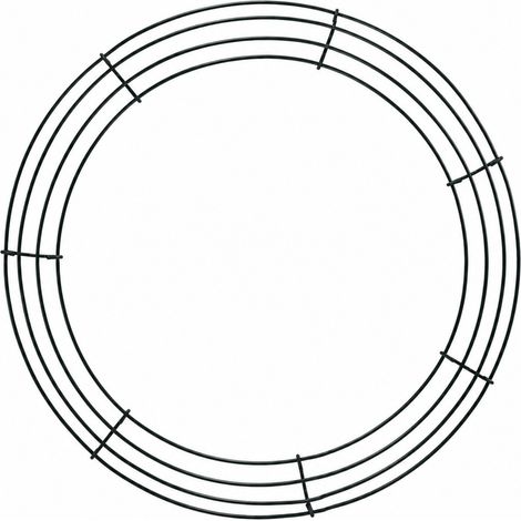 Ring Krone Schwarz Metall 30cm Dekor Weihnachten Brennen (1/5)