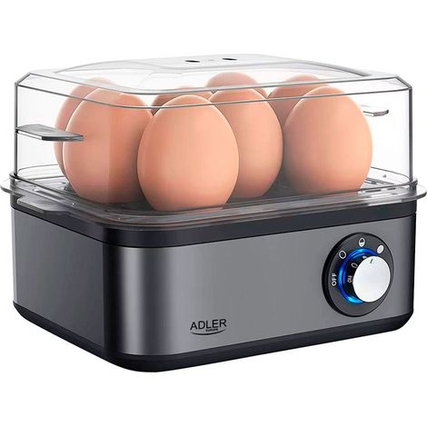 Cocedor de huevos ad4486, hasta 8 huevos, antracita, 800 w