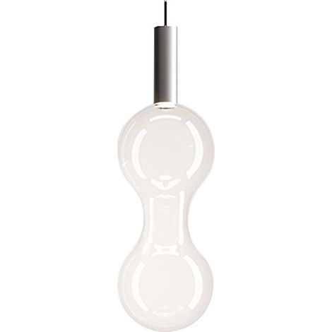 Zafferano Lampada a sospensione Sfer'Otto in Alluminio e vetro borosilicato, LED TRIAC 8W, 3000K, design modulare per interni di alta classe