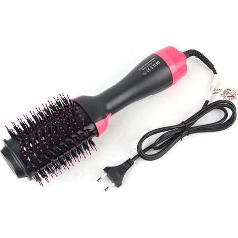 Sèche-cheveux 1200 W avec brosse à air chaud, lisseur, fer à friser et peigne ionique (UE 220 V). (1/5)