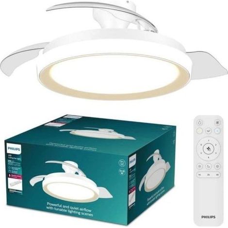 Philips LED Bliss Ventilateur de plafond 28 W avec télécommande, variable (1/5)