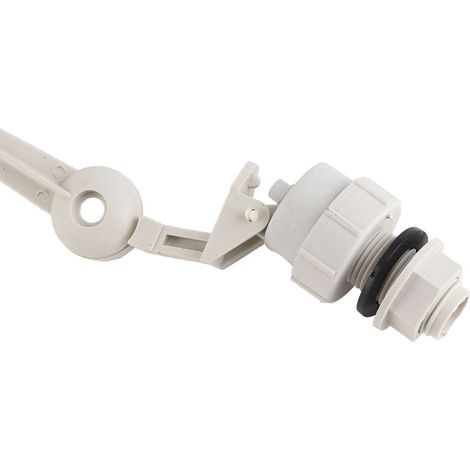 Válvula de flotador DN15 ABS para acuicultura y regulación de agua, bola de 10,5 x 6,5 cm, rosca de 1/2 pulgada. (1/5)