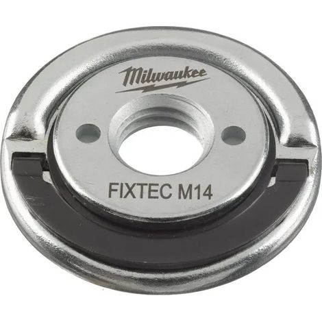 Accessoire pour meuleuse Milwaukee fixtec nut m14 changement sans outil trous clés intégrés