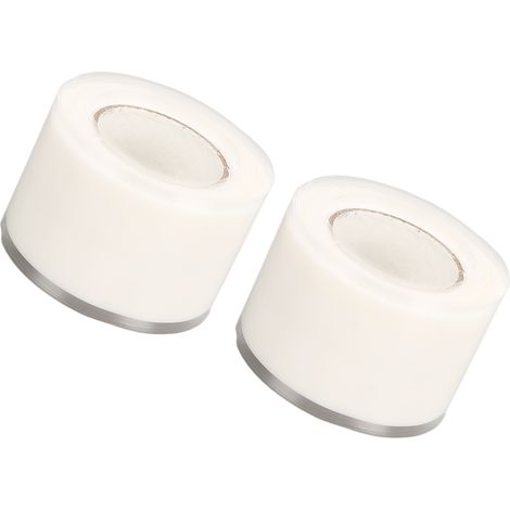 Packung mit 2 selbstklebenden und flexiblen doppelseitigen Silikonklebestreifen für Kanus, Kajaks, Paddel aus Kohlefaser und Drachenboote (weiß). (1/4)
