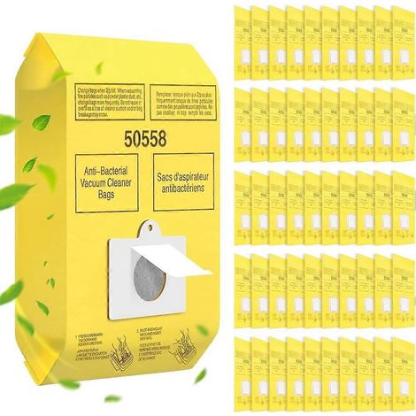 Lot de 50 sacs pour aspirateur traîneau Kenmore type C/Q 5055, 50555, 50557 et 50558, compatibles avec les modèles Panasonic type C-5 et C-18. (1/5)