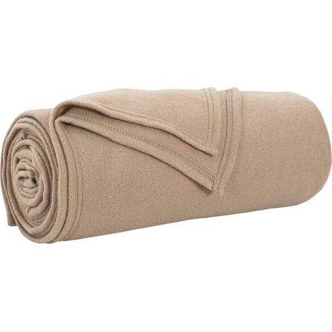 Couverture en laine de marque Camel, 170 x 130 cm (1/5)