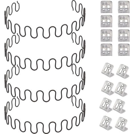 Ersatz-Sofafedern – 4-teiliges Set, 50,8 cm (20 Zoll) – inklusive S-Clips – Kohlenstoffstahl für dauerhafte Elastizität (1/5)