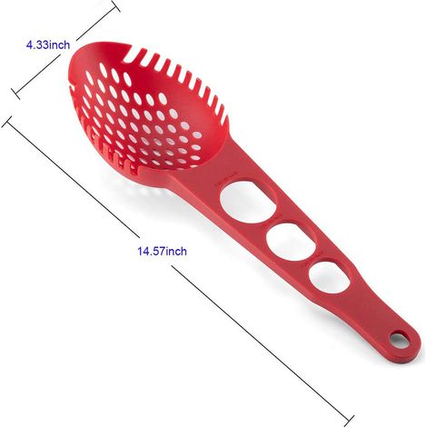 3-in-1-Multifunktionslöffel: Spaghettilöffel, Krallenlöffel, Sieb und Messbecher für Spaghetti – ideal für Küche, Kochen und Kochen von Hot Pots (1/5)