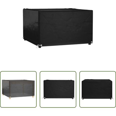 Rattanmöbel schützen - Gartenmöbel-Abdeckung 8 Ösen 125x125x75 cm Quadratisch (1/5)