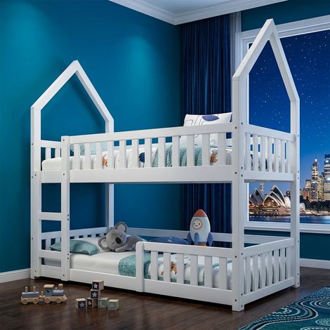 Audreamy Solvyn Bunk Bed Children's Bed White Wooden (1/5)