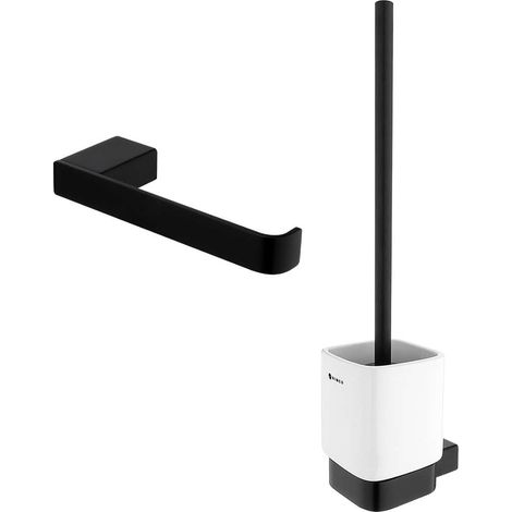 Nimco Kibo - Toiletten-Zubehör-Set, mattschwarz Ki-set-94KN-90 (1/2)
