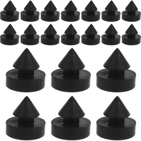 Lot de 20 petits butoirs de porte en caoutchouc amortisseurs