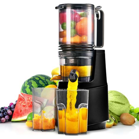 Extracteur de Jus Lent 250 W – Large Ouverture, Pressage à Froid