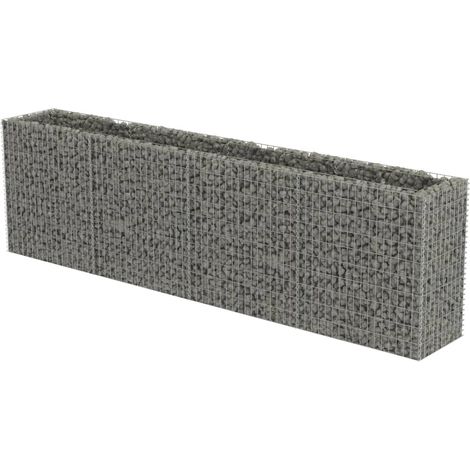 Vidaxl – Gabion surélevé en acier galvanisé 360x50x100 cm – Rempli de pierres pour bordure solide – Résistant aux intempéries et antirouille (1/6)