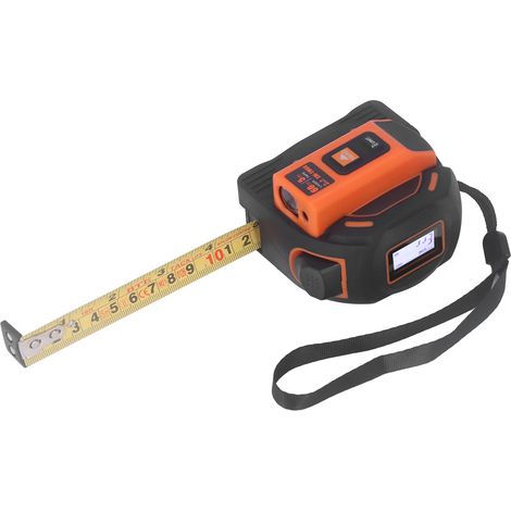 2-in-1 Laser-Entfernungsmesser, Hand-Entfernungsmesser, elektronisches Distanzmessgerät SWTM60, hohe Genauigkeit (1/5)