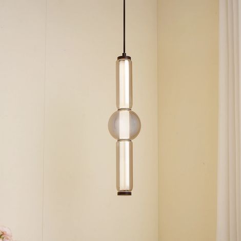 [NEUWERTIG] Lucande Led Savete (Modern) In Alu Aus Glas (1 Flammig, ) Wohnzimmerleuchte B-Ware (1/2)
