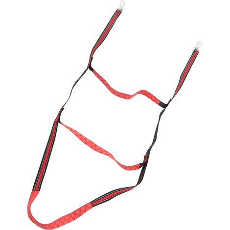 Échelle de corde marine 3 marches rouge pour bateau pneumatique, kayak et canoë (1/5)