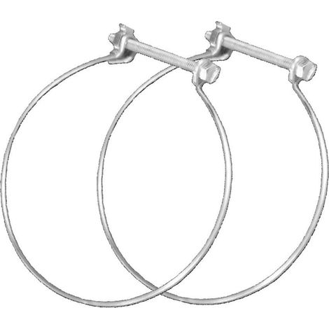 2 colliers de fixation acier S&P, Diam.100/100 mm Cf100