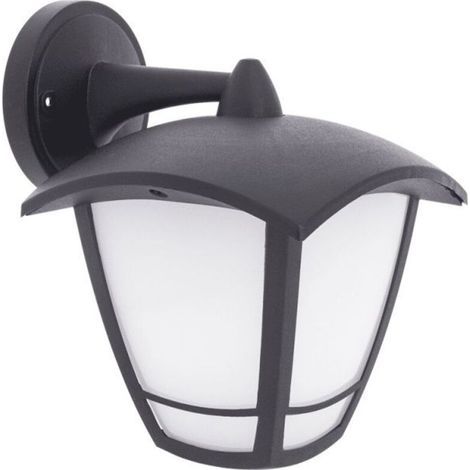 Schwarze retro Wandlampe mit integriertem Kabel, IP44, E27-Fassung, max. 40 W – industrielles Vintage-Design für Bad, Küche und Innenräume (1/5)