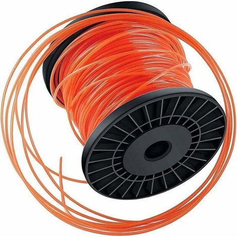 2,4 mm x 100 m Nylon-Schneidfaden, sternförmige Spule, hohe Kompatibilität und perfekte Schneidleistung für Rasenmäherzubehör.