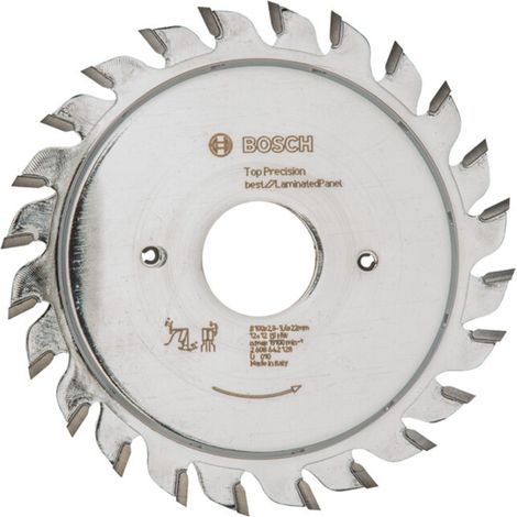 Lame de coupe de précision supérieure pour panneaux laminés, 100 x 22 x 2,8 - 3,6 mm (1/5)