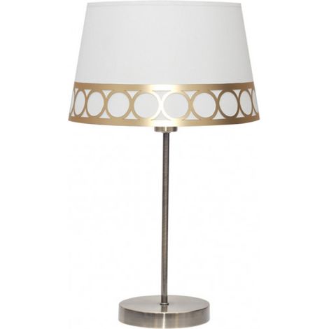 Lampada da tavolo Dalia 1xe14 bianco/oro da FABRILAMP.