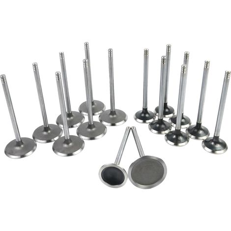 Válvulas de admisión y escape, compatibles con modelos 2009-2016, configuración de 16 válvulas, metal de alta calidad, conforme a la normativa CCC, mejora del rendimiento. (1/5)