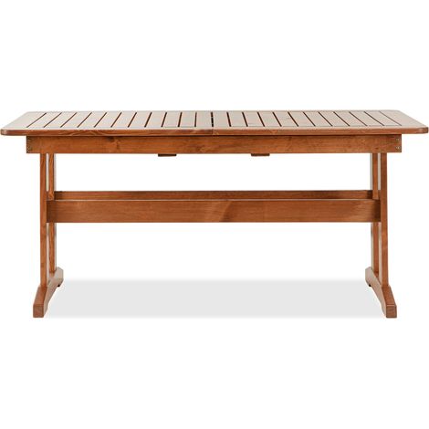 KONSIMO ALCES Klapptisch für den Garten aus massivem Kiefernholz - Hergestellt in Europa - FSC-zertifiziert - Handgefertigt, braun (1/5)