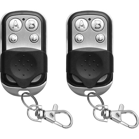 Lot de 2 Télécommandes Universelles 4 Canaux 433MHz pour Porte de Garage (1/5)