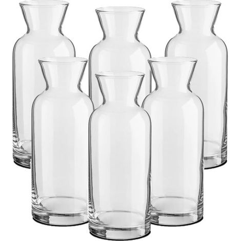 Carafe à vin - JUANIO - Lot 12 - Verre transparent - 0,36 L - Diam. 6,3 x H 17,2 cm (1/3)