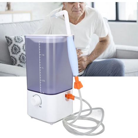 Sistema eléctrico de irrigación colónica con carga USB, kit de enema para bañera (2000 ml), limpieza colónica independiente para uso doméstico. (1/5)