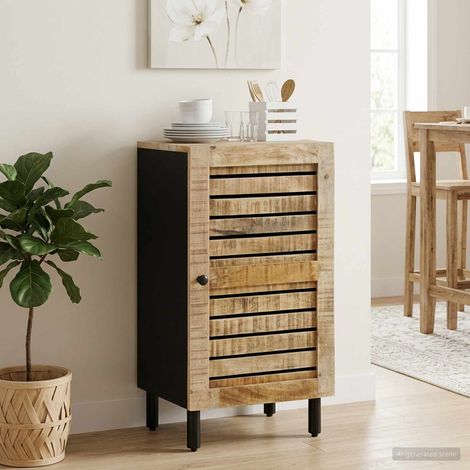 vidaXL Armadio Naturale 40 x 33 x 75 cm Legno di mango massello (1/5)