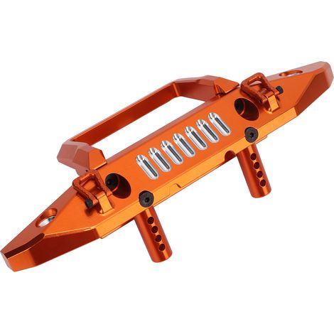 Upgrade-Zubehör aus Aluminiumlegierung für RC-Cars mit LED-Steckplatz, kompatibel mit Axial 1/6 und SCX6, orange. (1/5)