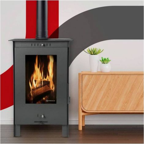 Poêle à bois Theca HOGAR 452 sortie D110mm 8,5kW